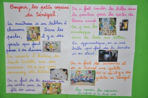 lettre de la classe verte pour tata Bérou